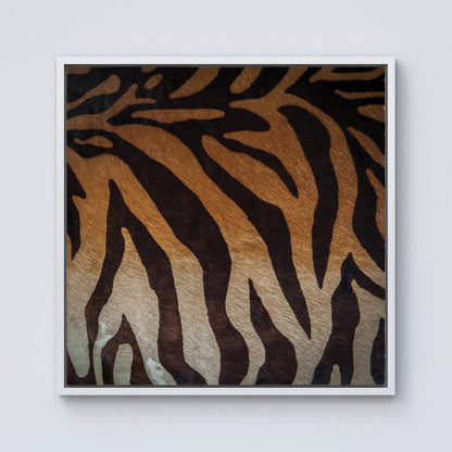 Tiger Skin Print Framed Canvas