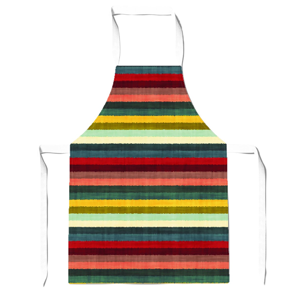 Multicolour Striped Brish Pattern Apron