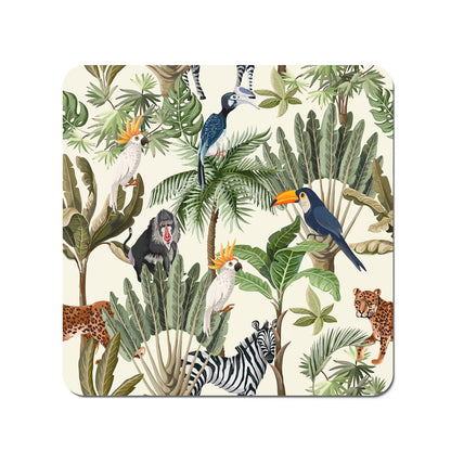 Exotic Trees And Animals Coasters