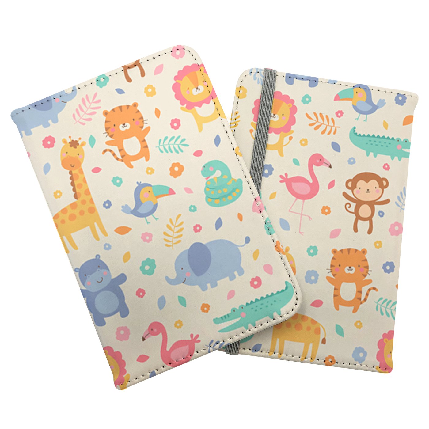 Cute Pastel Jungle Animals Passport Cover