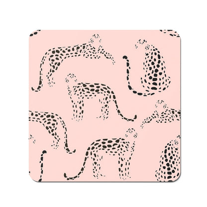 Abstract Leopard Pattern Coasters