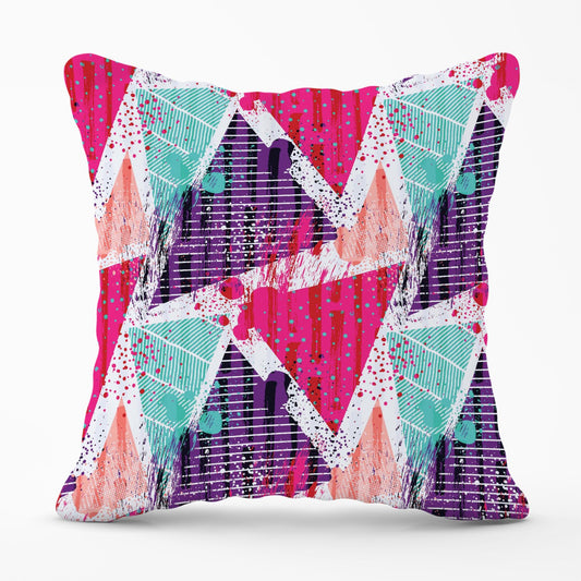 Shabby Geometric Pattern Outdoor Cushion