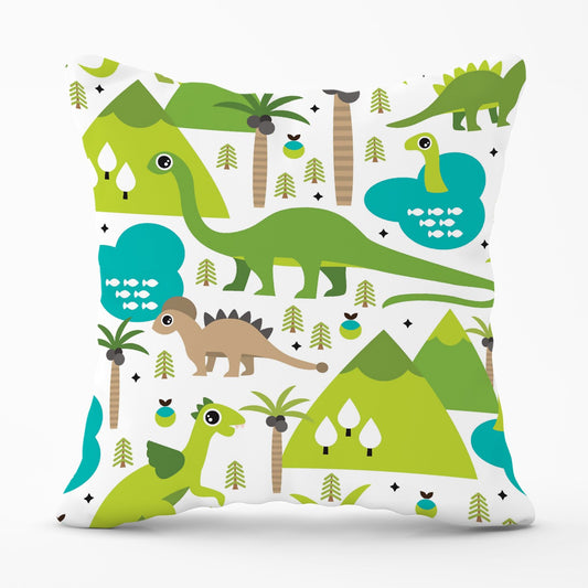 Baby Dinosaur Print Outdoor Cushion