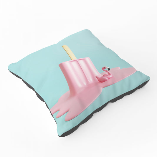 Flamingo Ice Cream Floor Cushion