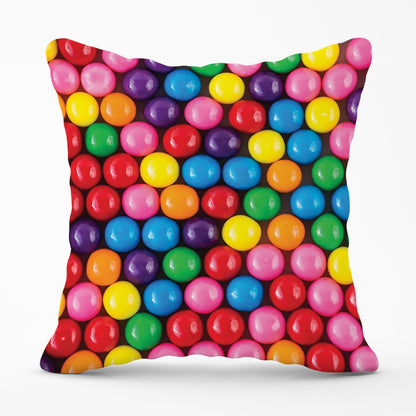 Brightly Colored Gum Balls Outdoor Cushion