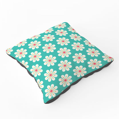 Daisy Pattern Floor Cushion