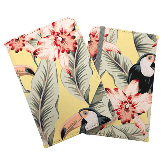 Toucans, Orchids And Palm Leaves Passport Cover