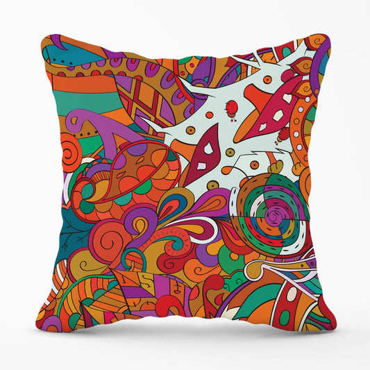 Mehndi Design Outdoor Cushion