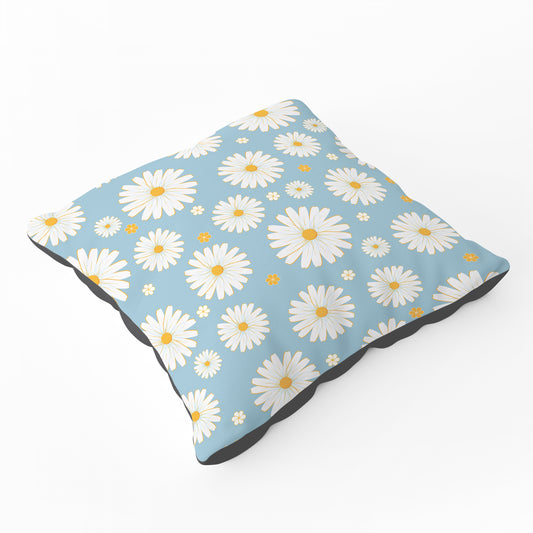 Summer Daisy Pattern Floor Cushion