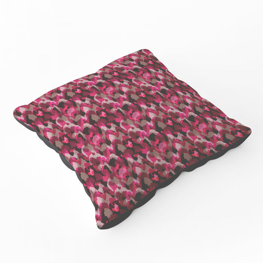 Modern Pink Animal Print Floor Cushion