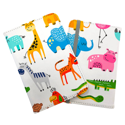 Hand Drawn Cartoon Animals Passport Cover