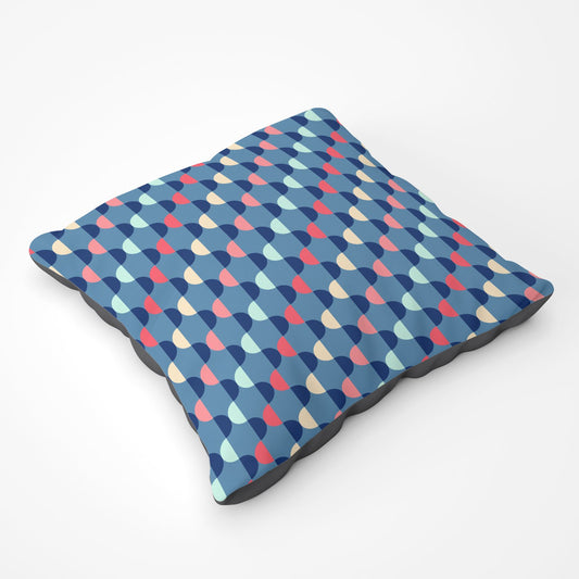 Geometric Pattern Floor Cushion