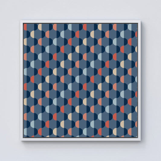 Geometric Pattern Framed Canvas