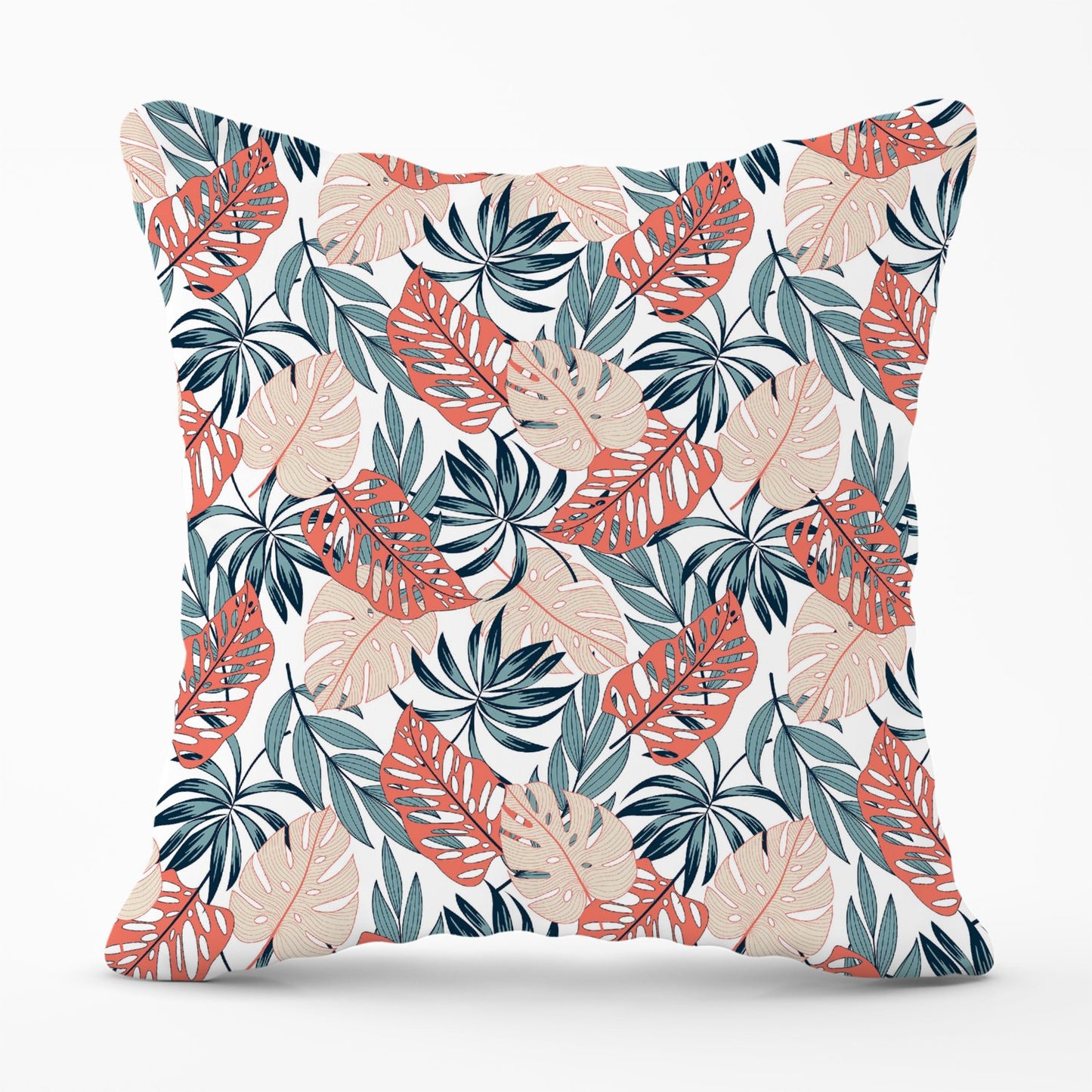 Tropical Leaf Pattern Outdoor Cushion