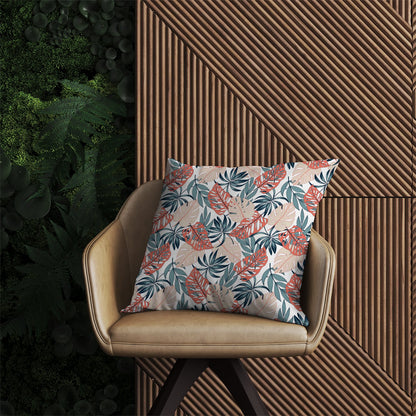 Tropical Leaf Pattern Outdoor Cushion