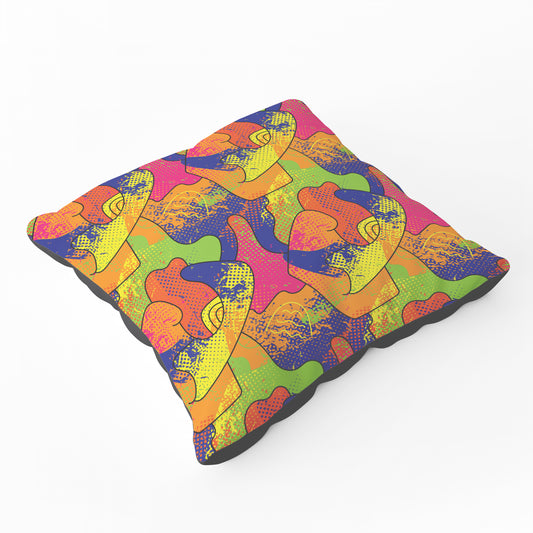 Bright Abstract Pattern Floor Cushion