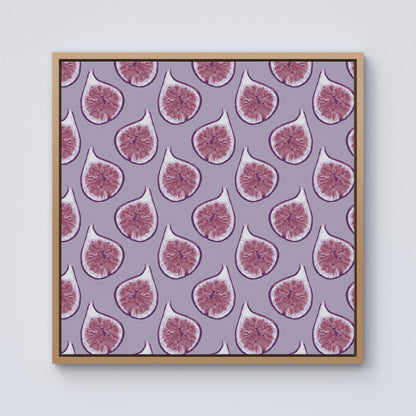 Modern Fig Pattern Framed Canvas