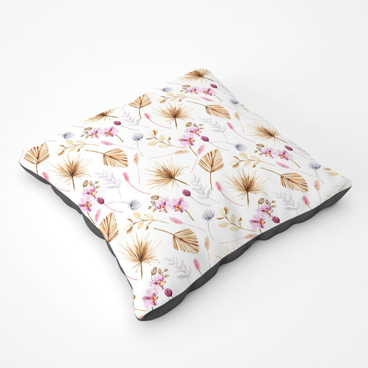 Watercolour Orchids Floor Cushion