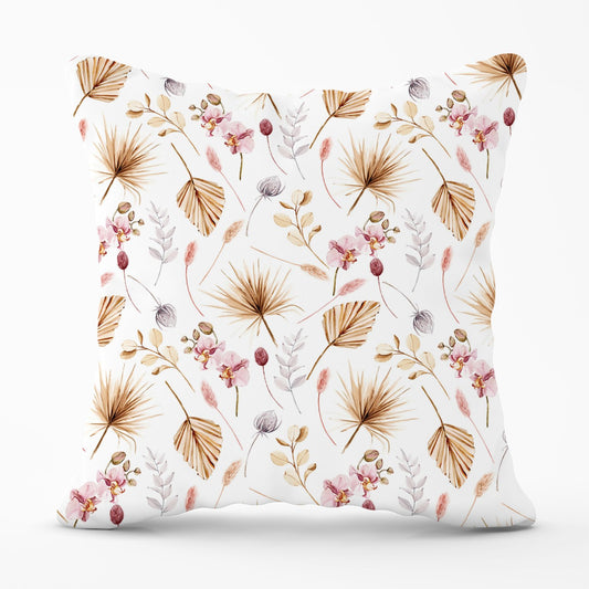 Watercolour Orchids Outdoor Cushion