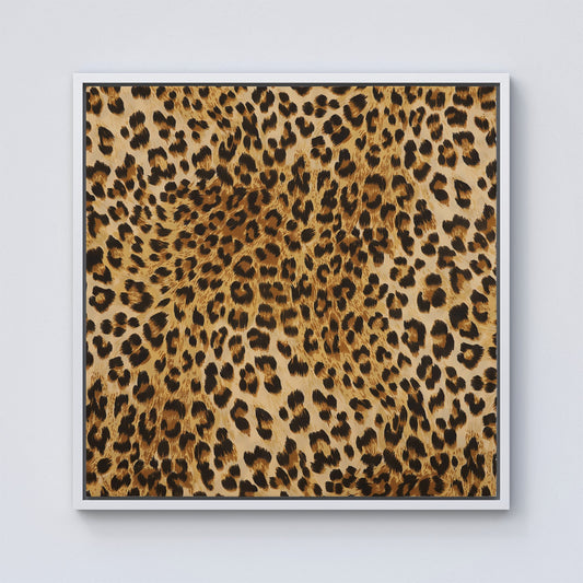 Wild Animal Pattern Framed Canvas