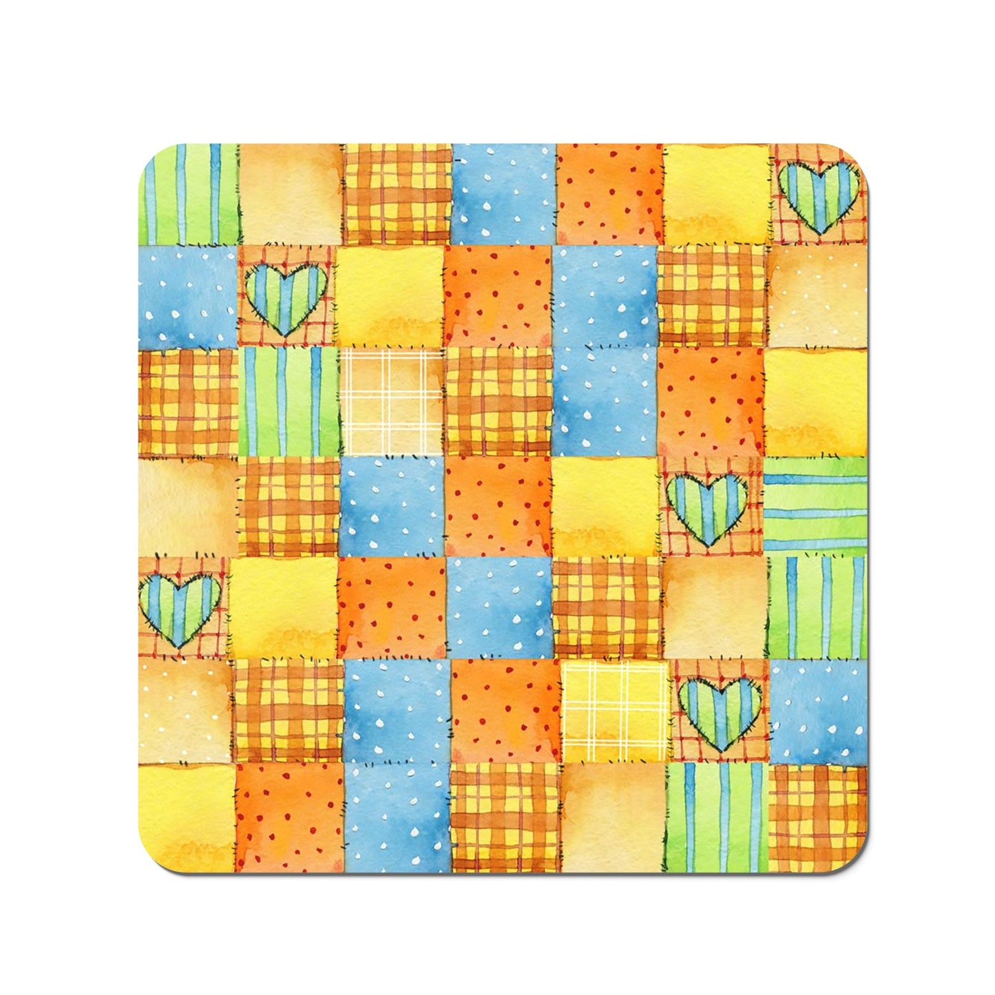 Baby Watercolour Blanket Pattern Coasters