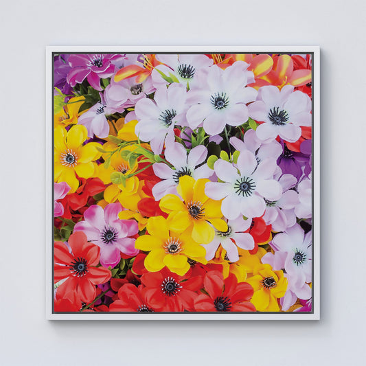 Spring Flowers Framed Canvas