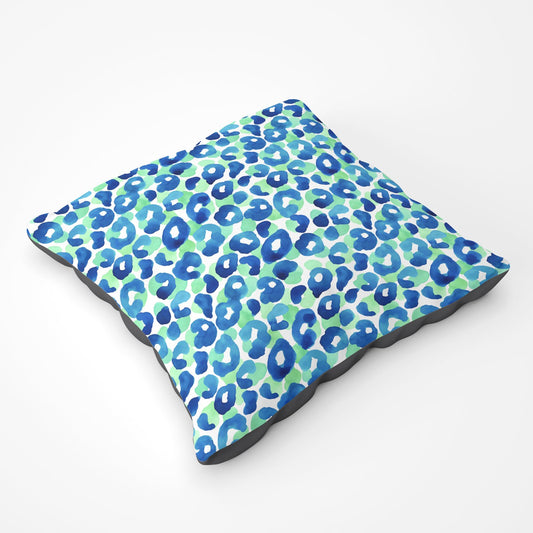 Watercolour Leopard Print Floor Cushion