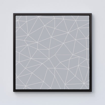 Geometric Triangle Pattern Framed Canvas