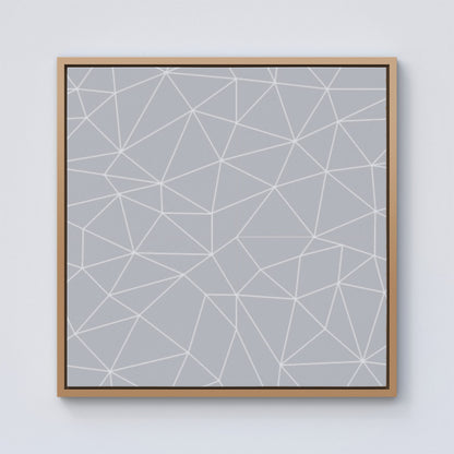 Geometric Triangle Pattern Framed Canvas