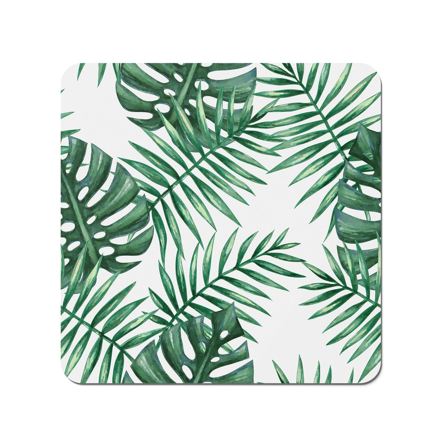 Watercolour Tropical Leaves Coasters