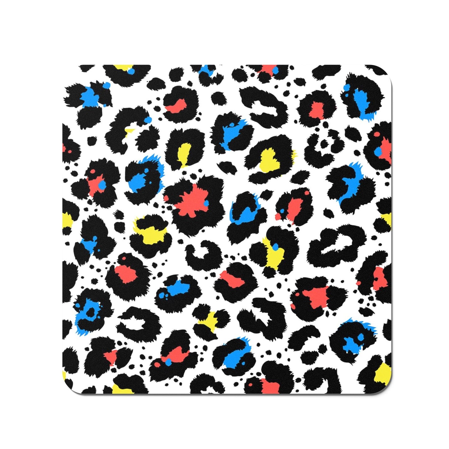 Coloured Leopard Print Coasters