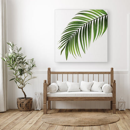 Single Palm Leaf Canvas