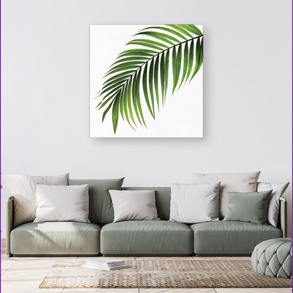 Single Palm Leaf Canvas