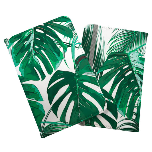 Tropical Jungle Leaf Pattern Passport Cover