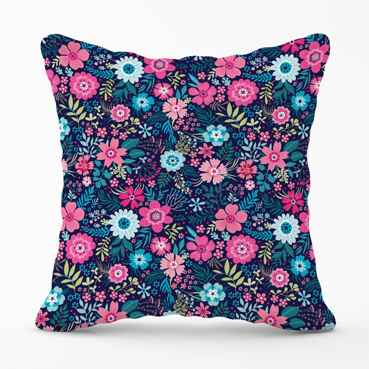 Cute Colourful Flower Pattern Outdoor Cushion