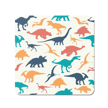 Multicoloured Dinosaurs Coasters