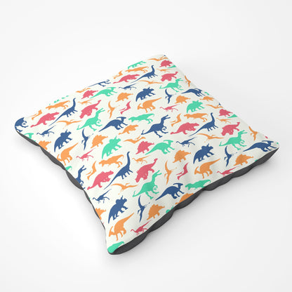 Multicoloured Dinosaurs Floor Cushion