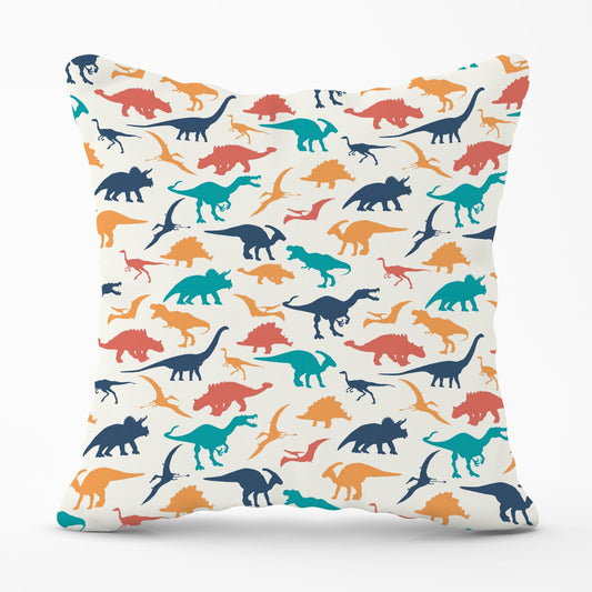 Multicoloured Dinosaurs Outdoor Cushion