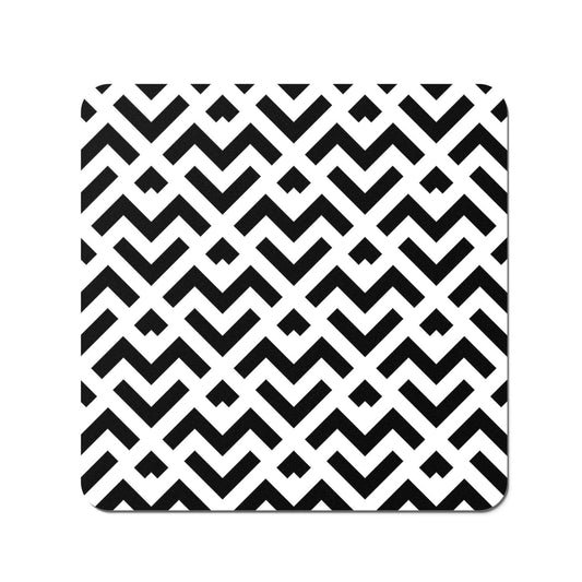 Black And White Abstract Pattern Coasters