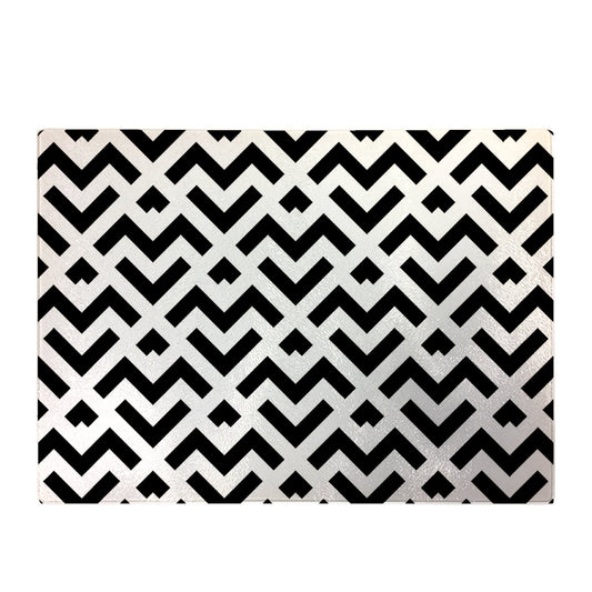 Black And White Abstract Pattern Chopping Board