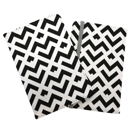 Black And White Abstract Pattern Passport Cover