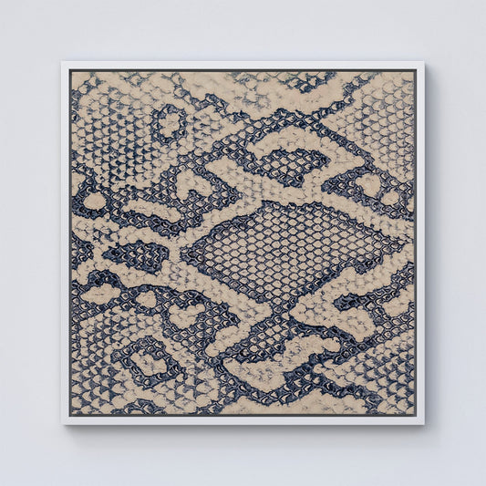 Snake Skin Framed Canvas