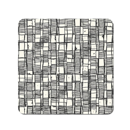 Irregular Sketched Block Textured Coasters