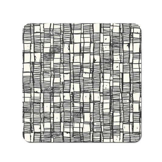 Irregular Sketched Block Textured Coasters