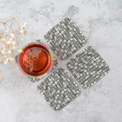 Irregular Sketched Block Textured Coasters