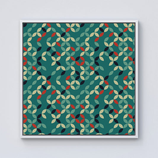 Geometric Pattern Design Framed Canvas