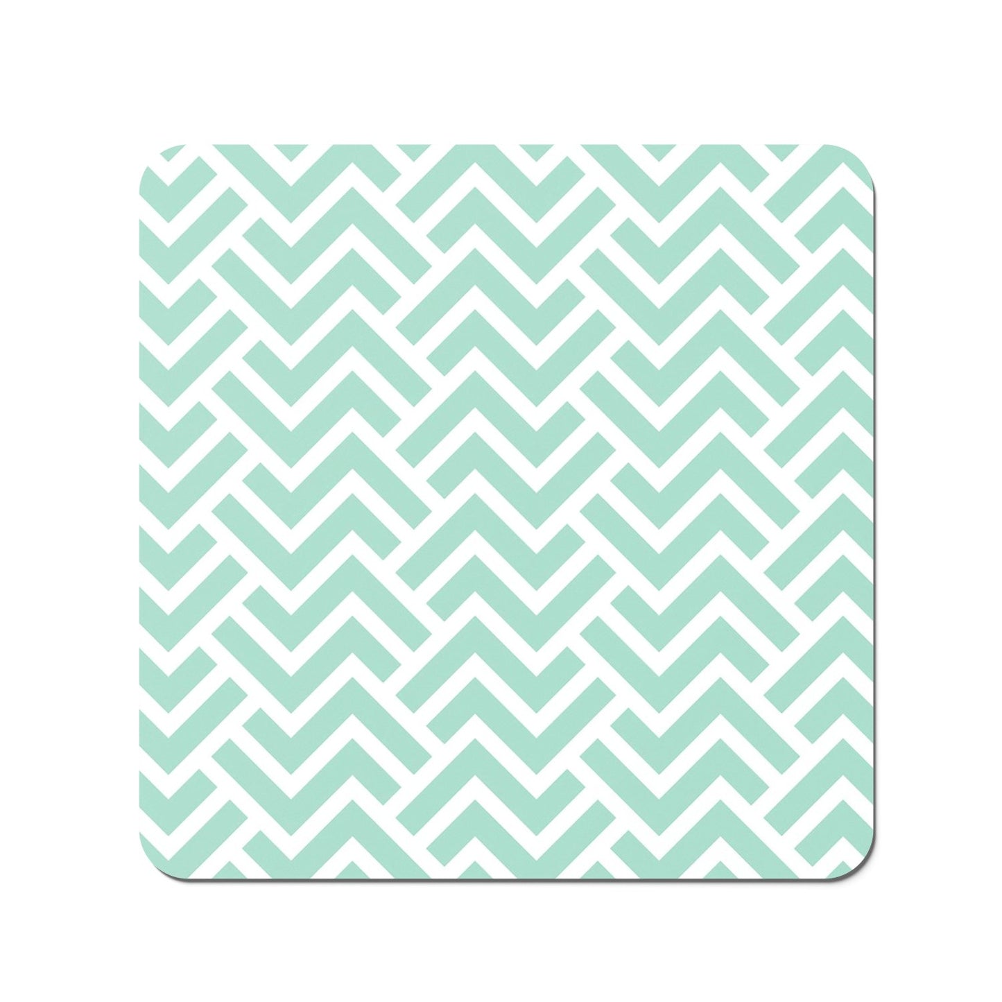 Green Geometric Pattern Coasters