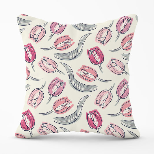 Tulips Outdoor Cushion