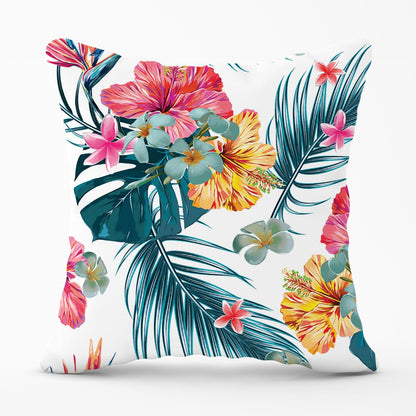 Spring Summer Flowers Outdoor Cushion