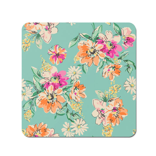 Bright Flower Sketch Coasters